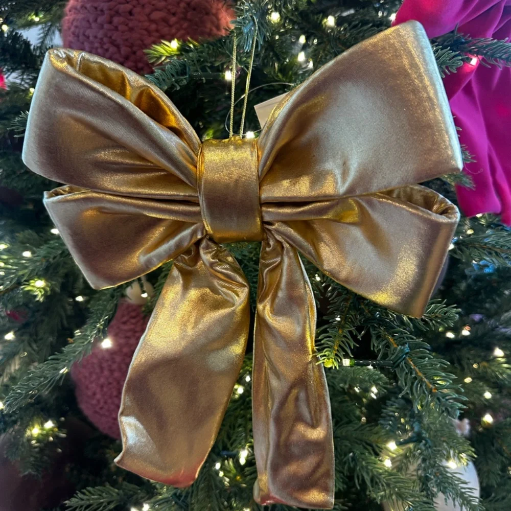 Target wondershop Metallic gold bow small Christmas Holiday decor
